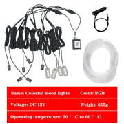 5-in-1/9-in-1 RGB Car Ambient Light Kit with App & Music Sync – product detail 2