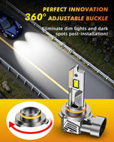 9012/HIR2 LED Fog Light Bulb Pair, 90,000LM 6500K White – product detail 5