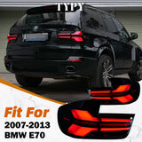 TYPY Smoked LED Tail Lights for 2007–2013 BMW X5 E70 – Sequential Signals, Brake & Reverse Lamps product image