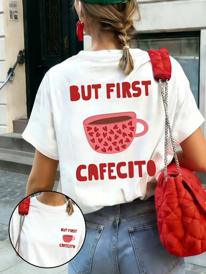 Women's First Cafecito Graphic T-Shirt