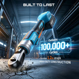 SEESII Cordless Ratchet & 1000 N·m Impact Wrench Kit with 21V Battery – product detail 8