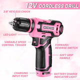 DEKO Home Mechanics Tool Set with 12V Cordless Drill & Drawer Case – product detail 4