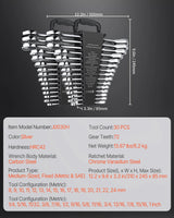 SucceBuy 24/30-Piece SAE & Metric Ratcheting Wrench Set with Organizer – product detail 8