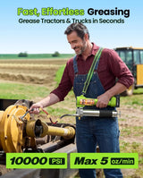 TaskStar 14 oz Cordless Grease Gun with 40-Inch Hose & LED Work Light – product detail 2