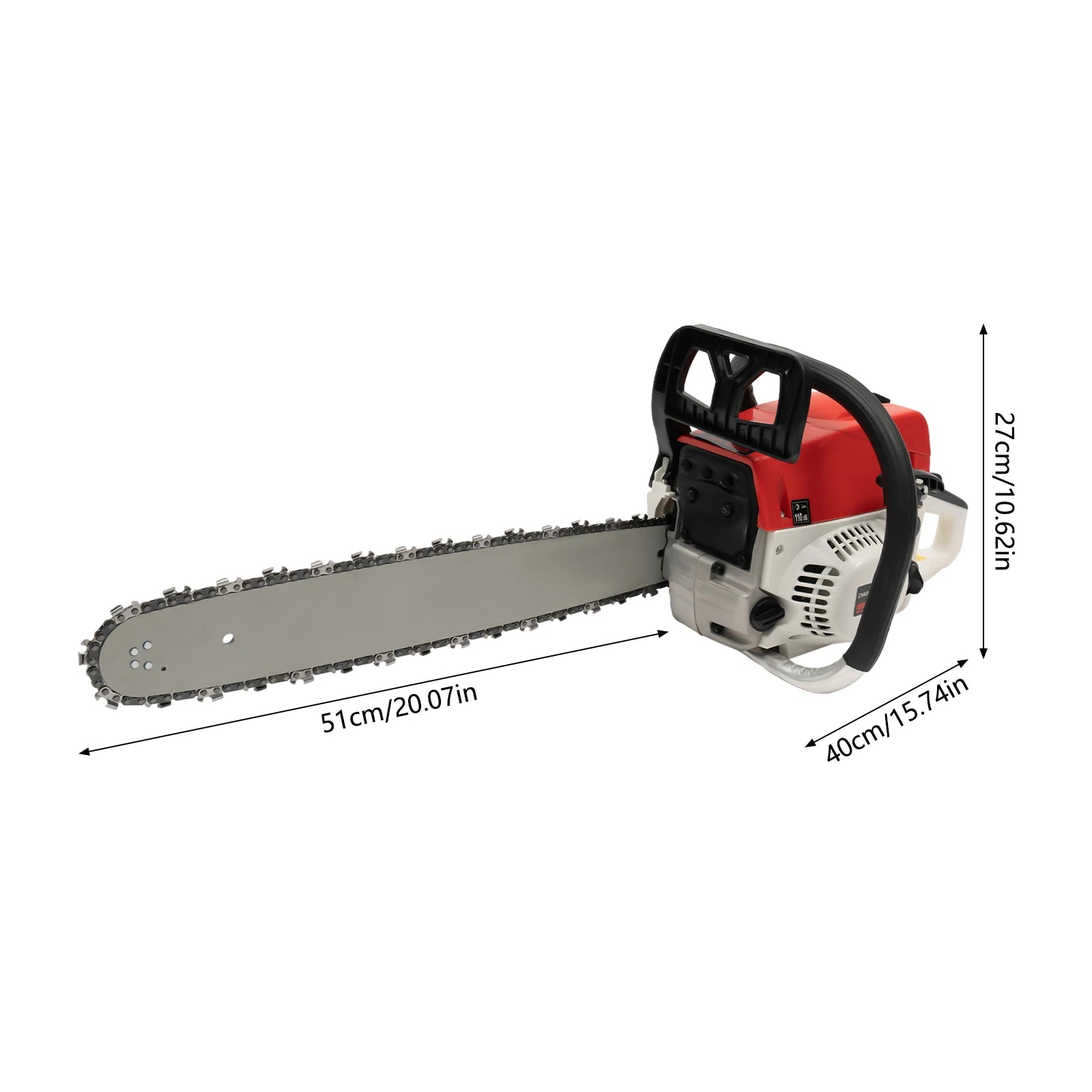 52cc 20-Inch Gas Chainsaw, 7500 RPM Heavy-Duty Cutting Kit with Tool Bag – featured product image