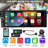 6.86 Inch Double Din Car Stereo Wireless CarPlay Android Auto Car MP5 Player Touch Screen Car Radio with Type-C USB FM RDS Bluetooth Steering Wheel Control Rear View Camera product image