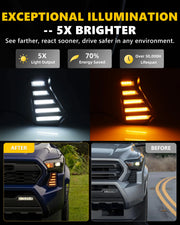 Switchback LED Fang Fog/DRL Lights for Toyota Tacoma 2024–2026 – product detail 6