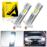 AUXITO H1 Fanless LED Headlight Bulb Pair, 60W 6500K White – product detail 7