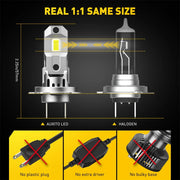 AUXITO H7 Turbo LED Headlight Bulb Pair, 60W 6500K White – product detail 4