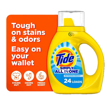 Tide Simply All-In-One Laundry Detergent, Refreshing Breeze, 32 fl oz