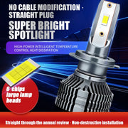 H8/H11 or 9005/HB3 Canbus LED Headlight Bulb Pair, 6000K White – product detail 3
