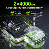 TaskStar 6/8-Inch Brushless Mini Chainsaw with Dual 4000mAh Batteries – product detail 5