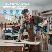 SEESII 1300 N·m 3-in-1 Cordless Impact Wrench, Drill & Screwdriver Kit – product detail 7