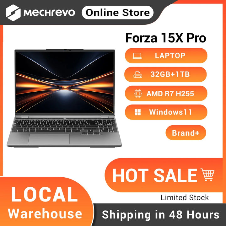 MECHREVO Forza 15X Pro Laptop – Ryzen 7, 32GB RAM, 1TB SSD