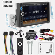7-Inch Single-DIN Touchscreen Car Stereo with CarPlay, Bluetooth & Camera – product detail 4