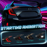Animated LED Tail Lights for Honda Civic Sedan 2016–2021 – product detail 4