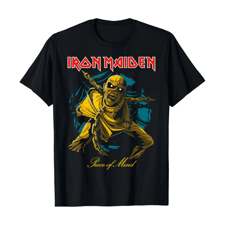 Men’s Gold Monster Heavy Metal Graphic T-Shirt – Unisex Tee