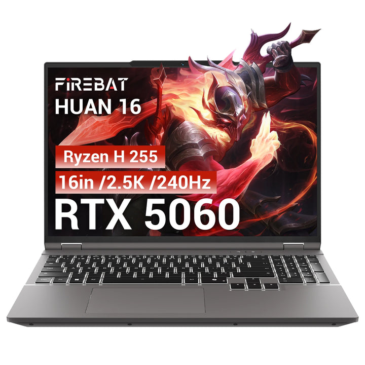 FIREBAT Huan 16 Pro Gaming Laptop – Ryzen 7, RTX 5060, 240Hz