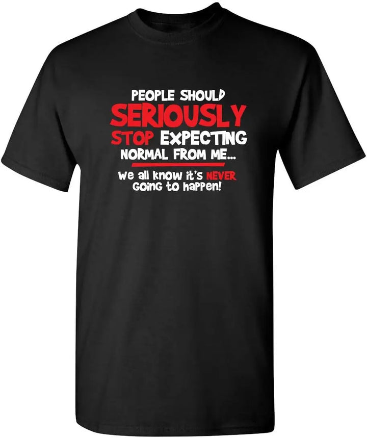 Men’s Don’t Count on Me Funny Graphic T-Shirt