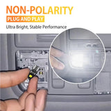 AUXITO 10-Piece T10 194/168 LED Interior Bulbs, 6000K White – product detail 5