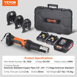 SucceBuy 18V Electric Pipe Crimping Tool Kit with 3 Jaws & Two Batteries – product detail 7