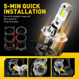AUXITO H7 Turbo LED Headlight Bulb Pair, 60W 6500K White – product detail 5
