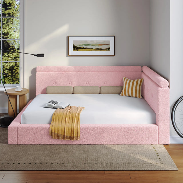 L-Shaped Cloud Bed Fram
