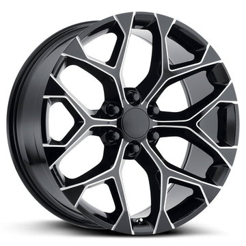 Strada OE Replica Snowflake Gloss Black Milled Wheel