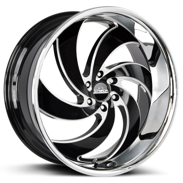 Retro 6 Gloss Black Milled Stainless Steel Lip