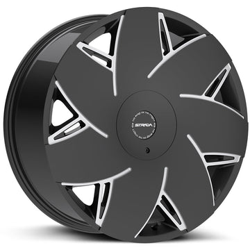 Strada Turbina Gloss Black Milled Wheel