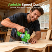 TaskStar Brushless Cordless Jigsaw with 9 Blades & 0–45° Bevel Adjustment – product detail 5