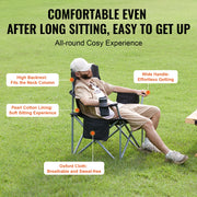 SucceBuy 350-Lb Portable Folding Camping Chair for Beach, Hiking & Fishing – product detail 4