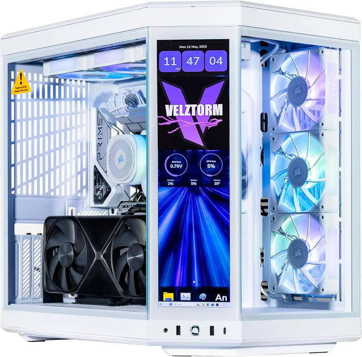 Velztorm Praetix Y70 Touch Gaming Desktop – Core i9, RTX 5080