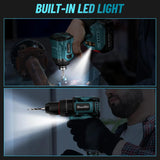 SEESII 21V Brushless Cordless Drill & Impact Driver Kit with Two Batteries – product detail 7