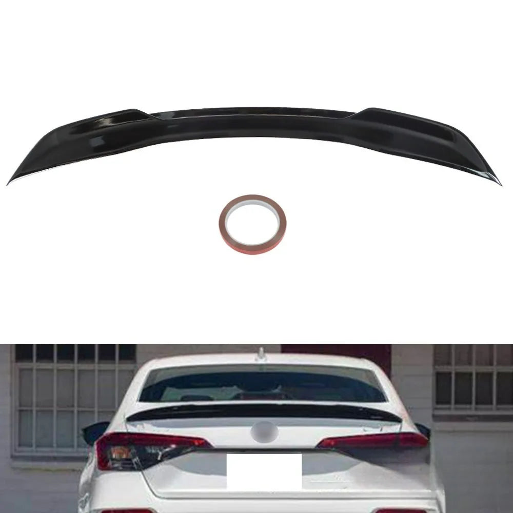 For Honda Civic 2021–2022 11th 4-Door Gloss Black Rear Splitter Wing Trunk Spoiler product image