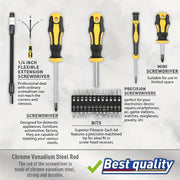 43-Piece Magnetic Screwdriver Set with Precision, Torx, Hex & Phillips Drivers – product detail 3