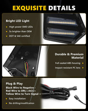 Switchback LED Fang Fog/DRL Lights for Toyota Tacoma 2024–2026 – product detail 5