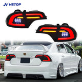 HETOP LED Tail Lights for Honda Civic 2006–2011 Rear Brake Stop Light Daytime Running Lamps Taillamp product image