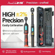 MOVECRAB Digital Torque Wrench with LED & Buzzer, 3–340 N·m – featured product image