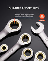SucceBuy 24/30-Piece SAE & Metric Ratcheting Wrench Set with Organizer – product detail 4