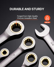 SucceBuy 24/30-Piece SAE & Metric Ratcheting Wrench Set with Organizer – product detail 4