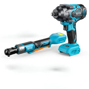 SEESII Cordless Ratchet & 1000 N·m Impact Wrench Kit with 21V Battery – product detail 10