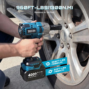 SEESII 1300 N·m 3-in-1 Cordless Impact Wrench, Drill & Screwdriver Kit – product detail 3