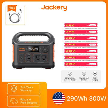 Jackery Explorer 300 Portable Power Station with 5m Extension Cord – featured product image