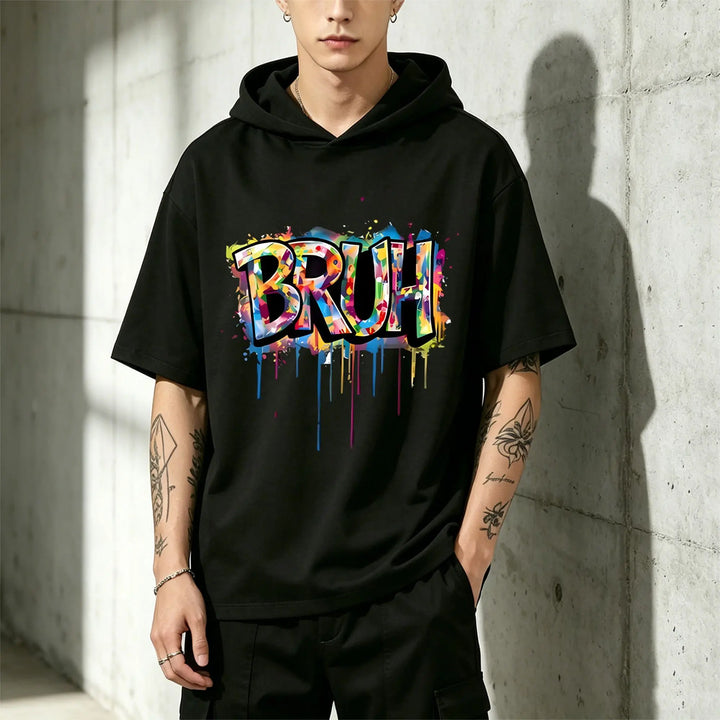 Men’s Short-Sleeve Hooded T-Shirt – Athletic Casual Top