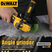 DEWALT DCG409 20V Brushless 125mm Flat-Head Angle Grinder – featured product image