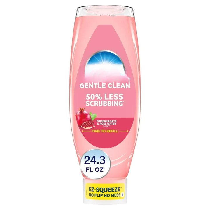 Gentle Clean EZ-Squeeze Dish Soap, Pomegranate & Rose Water, 24.3 oz