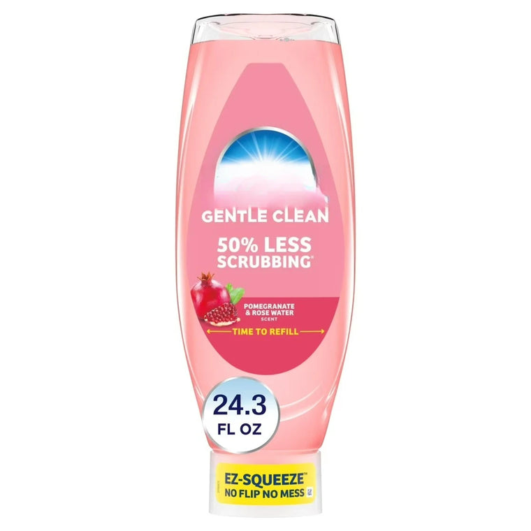 Gentle Clean EZ-Squeeze Dish Soap, Pomegranate & Rose Water, 24.3 oz