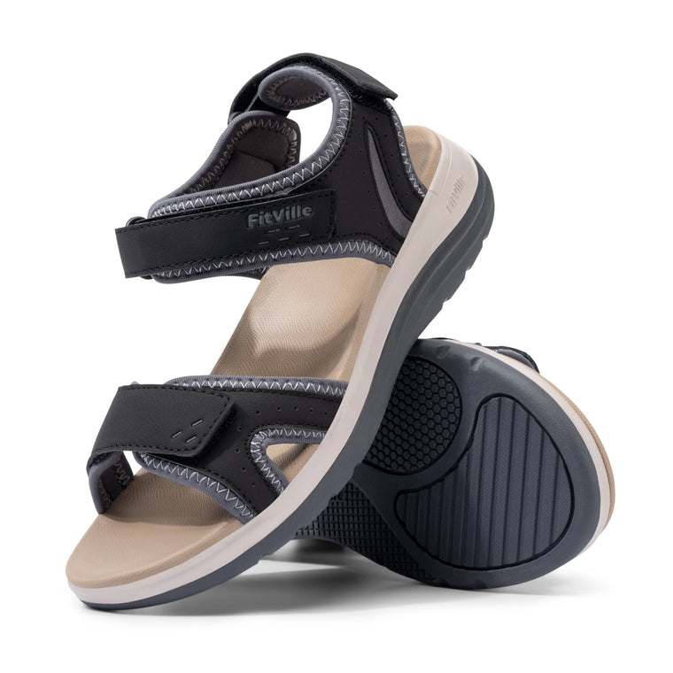 Women's Arch-Support Open-Toe Ankle-Strap Sandals