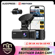 REDTIGER F7NP-EX 4K+1080P Dash Cam Built-in 5.8GHz Wi-Fi And GPS Dash Camera Night Vision Recorder APP Control 24H Parking Monitoring product image